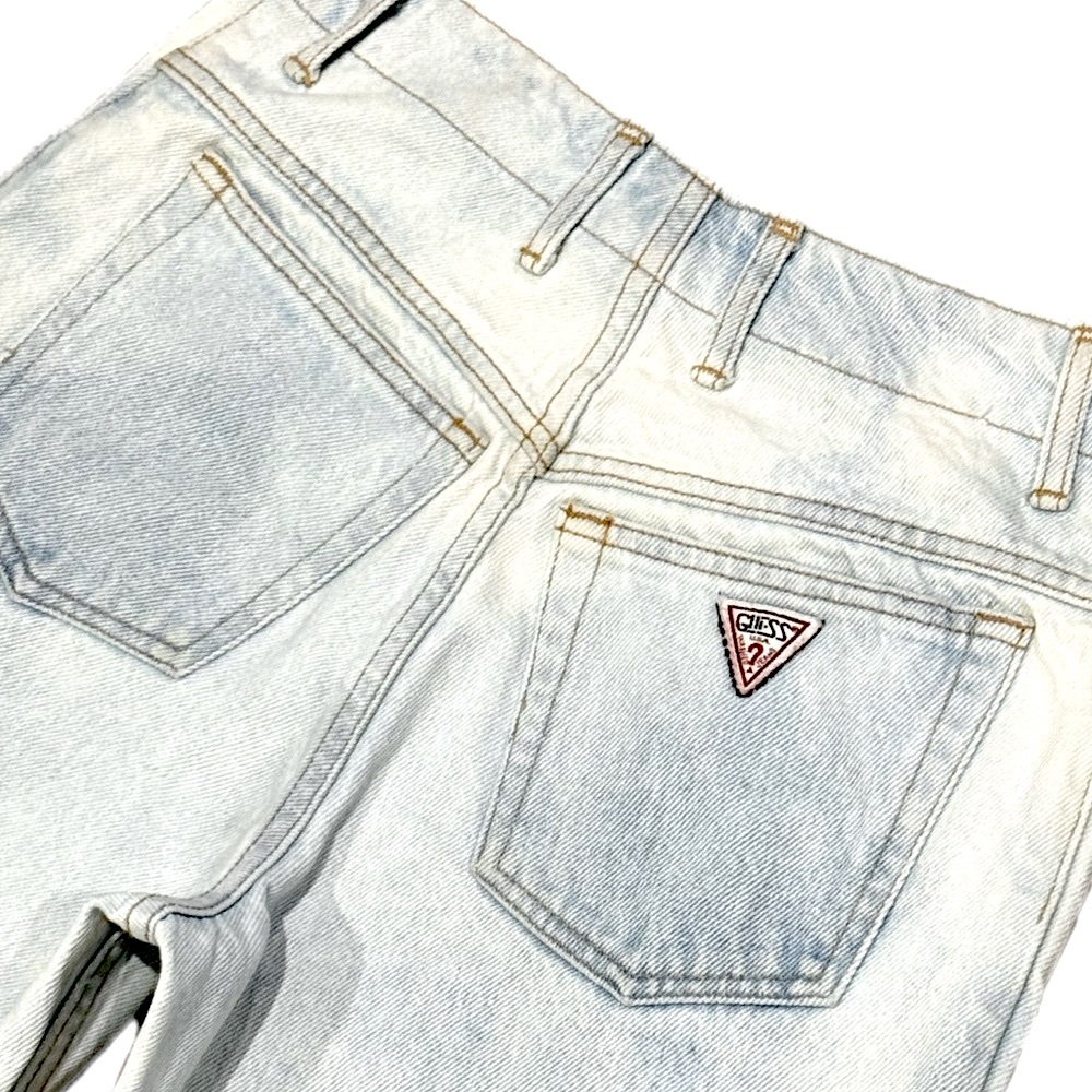 👖🛼 GEORGES MARCIANO for GUESS Acid-Wash‎ 5-Button Jeans | VTG 80s USA Sz 28 - Picture 3 of 6